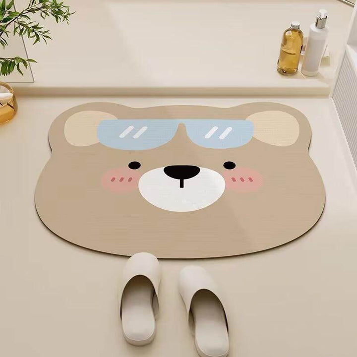 Cute Animal-Themed Bathroom Mat