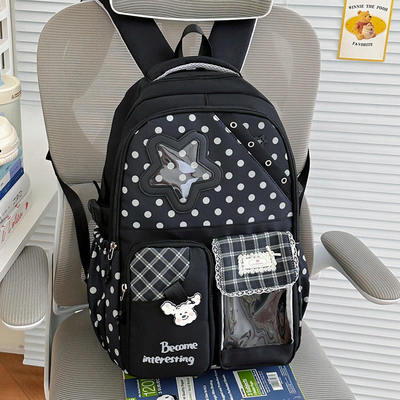 Cute Polka Dot Character Backpack Kalsten