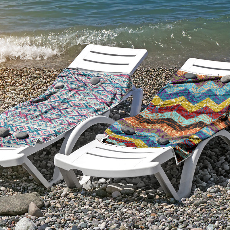 Beach towel made of skin-friendly microfiber with a creative pattern mix Kalsten