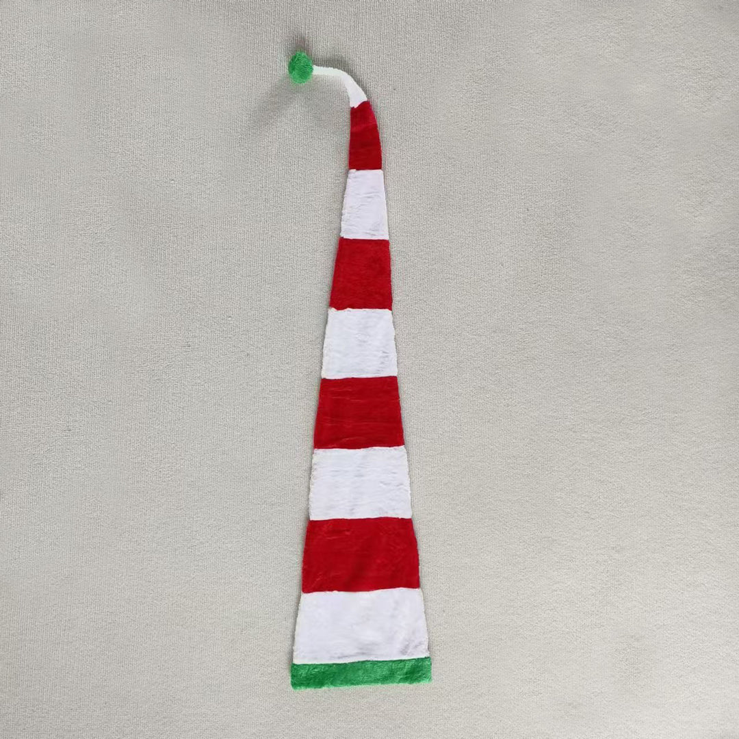 Long Christmas hat in striped design
