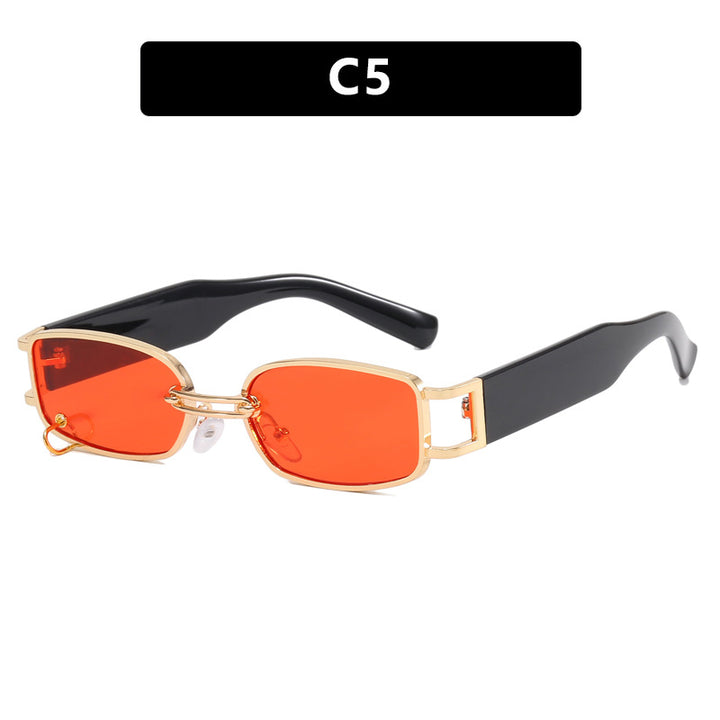 Women's fashionable sunglasses with innovative rectangular design and elegant metal accents Kalsten