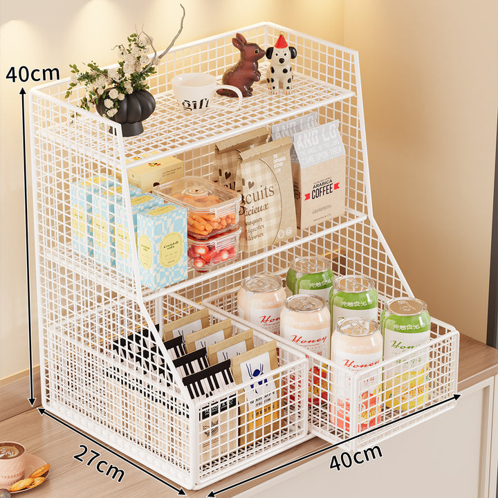 Rustic Two-Tier Storage Shelf Kalsten