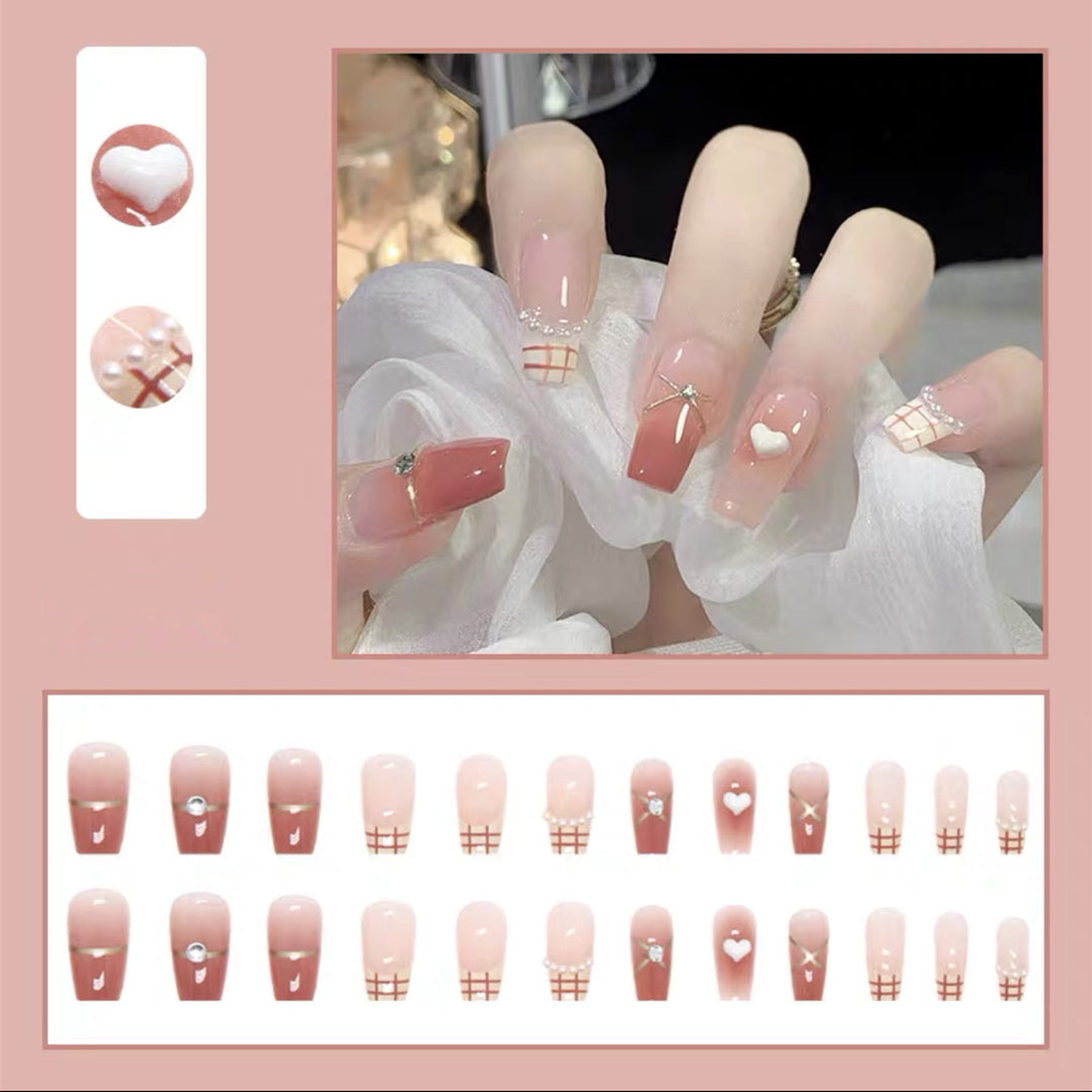 Decorative Press-On Nail Art Set  1791804135