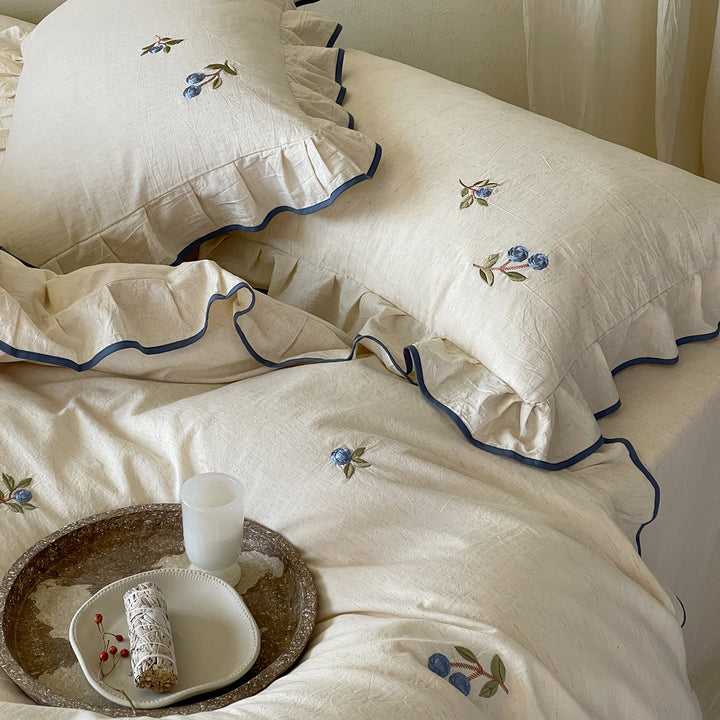 Reversible duvet cover set