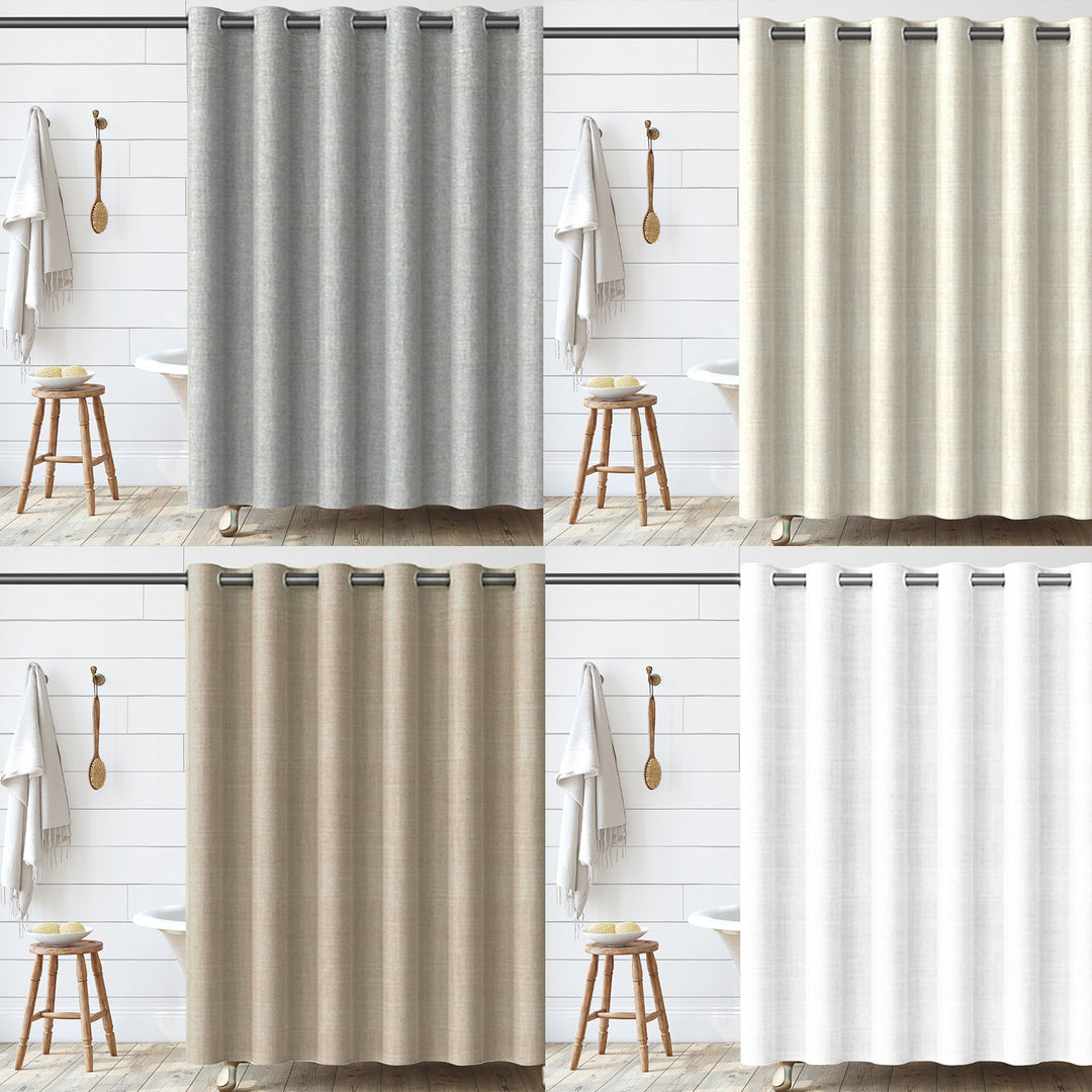 Textured Fabric Shower Curtain Kalsten 1784802088