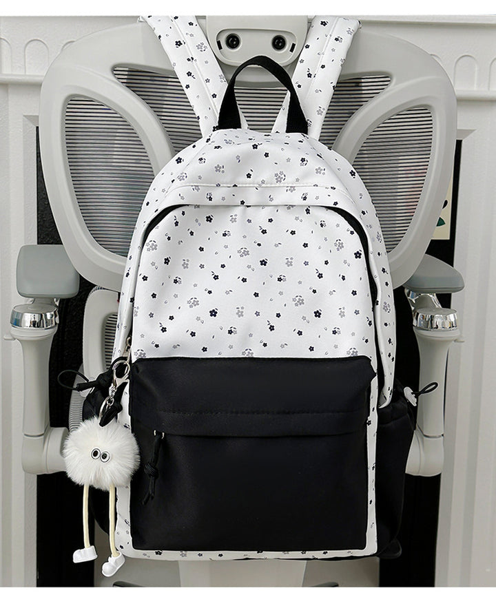Mini backpack with floral design and practical organizer compartments Kalsten