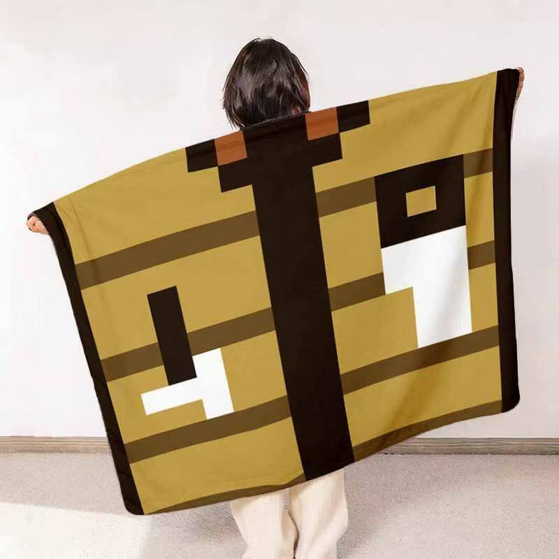 Cozy Checkered Pattern Fleece Blanket