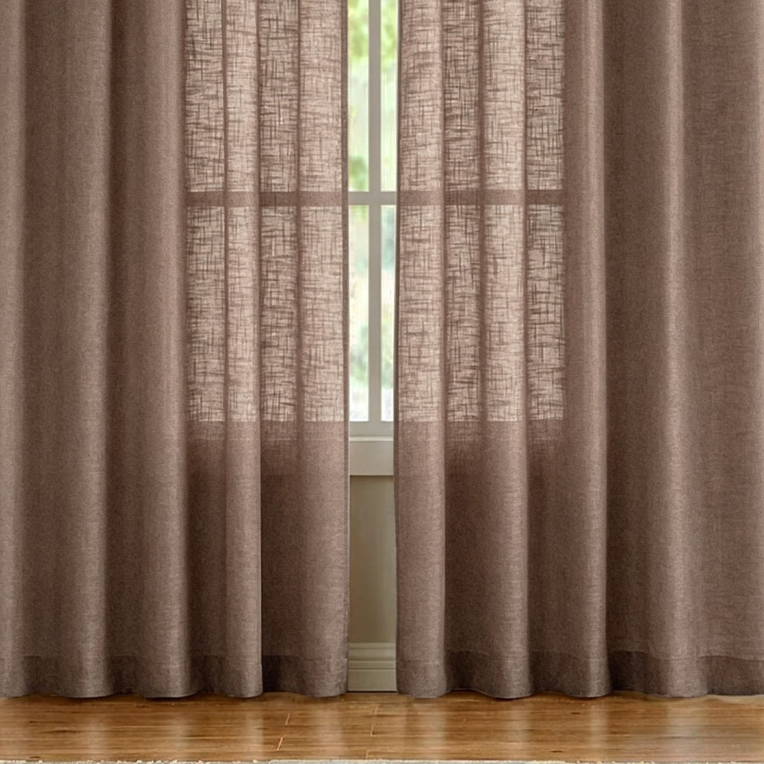 Sheer Linen Window Curtains Kalsten