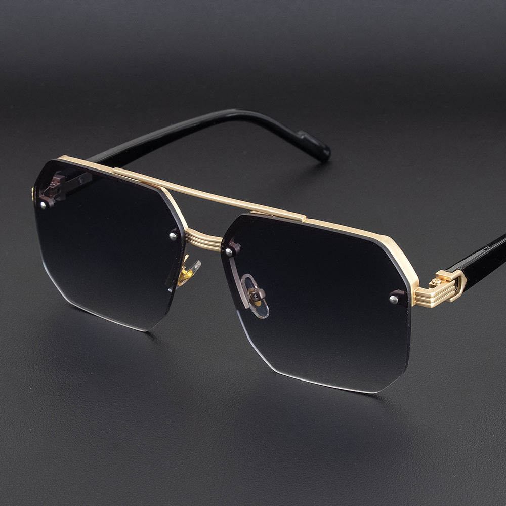 Geometric Metal Frame Sunglasses Kalsten