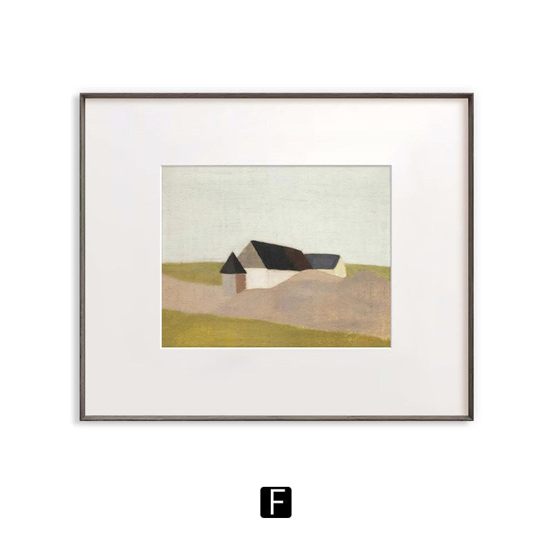 Framed Minimalist Landscape Art Print