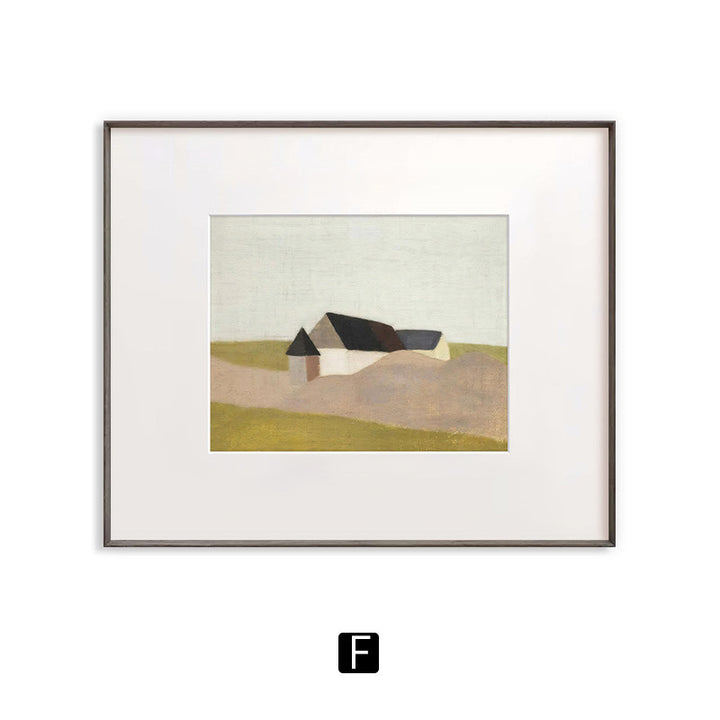 Framed Minimalist Landscape Art Print