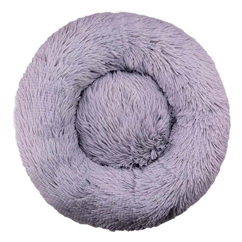 Round Plush  Nest  Dog Bed