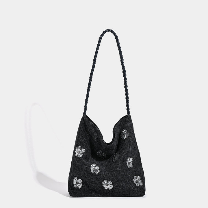 Artistic Floral Hobo Bag