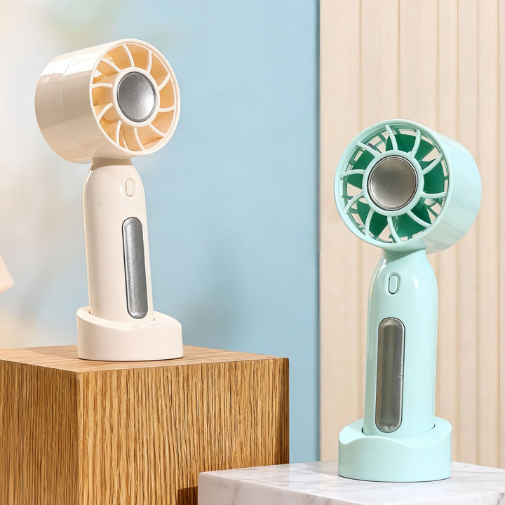 Women portable mini fan with USB connection and rotatable head Kalsten