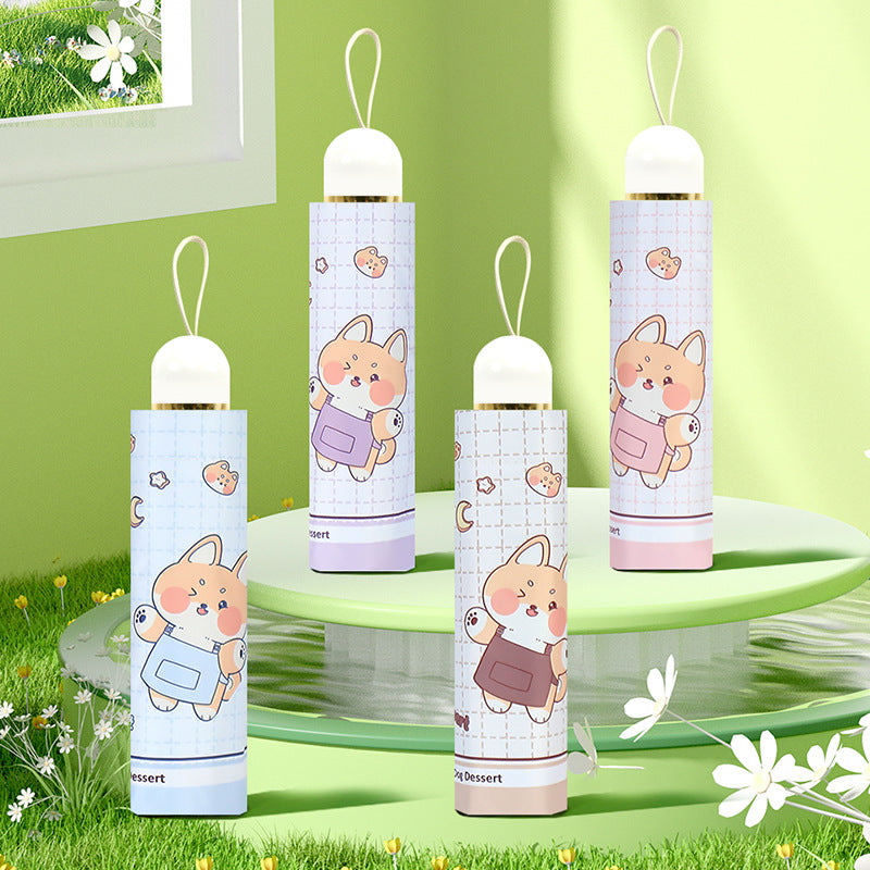 Women's Funny Foldable Umbrella with Cute Animal Design Kalsten