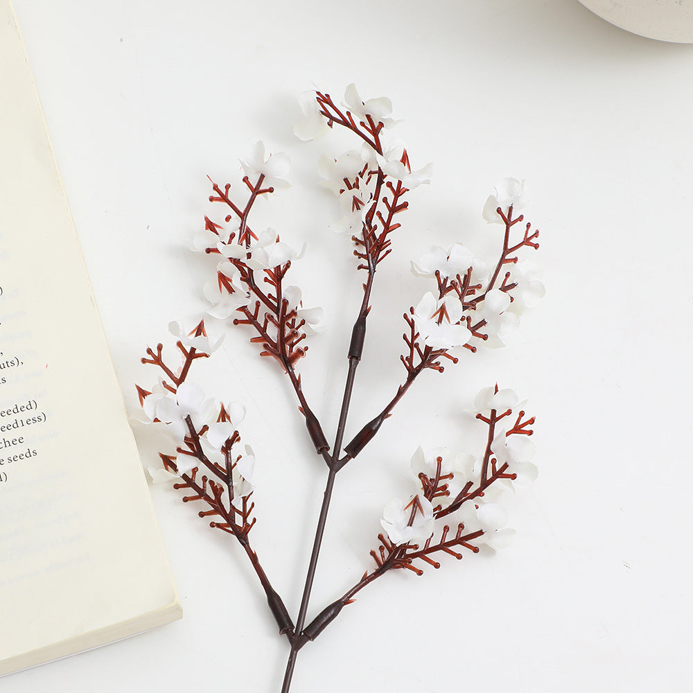 Decorative artificial flower branch