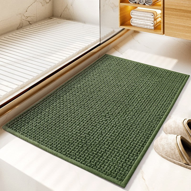Plush Textured Bath Mat Kalsten