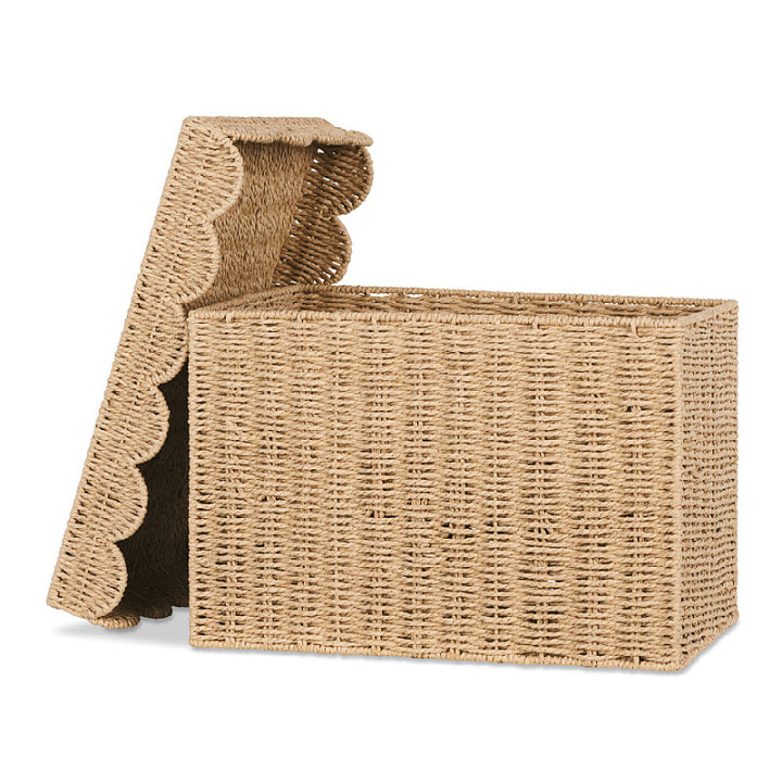 Decorative Woven Storage Chest with Lid Kalsten
