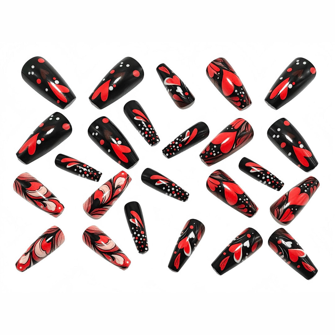 Art Nails in Creative Heart Design Kalsten