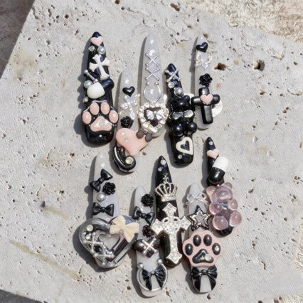 Artistic Gothic Nail Art Set