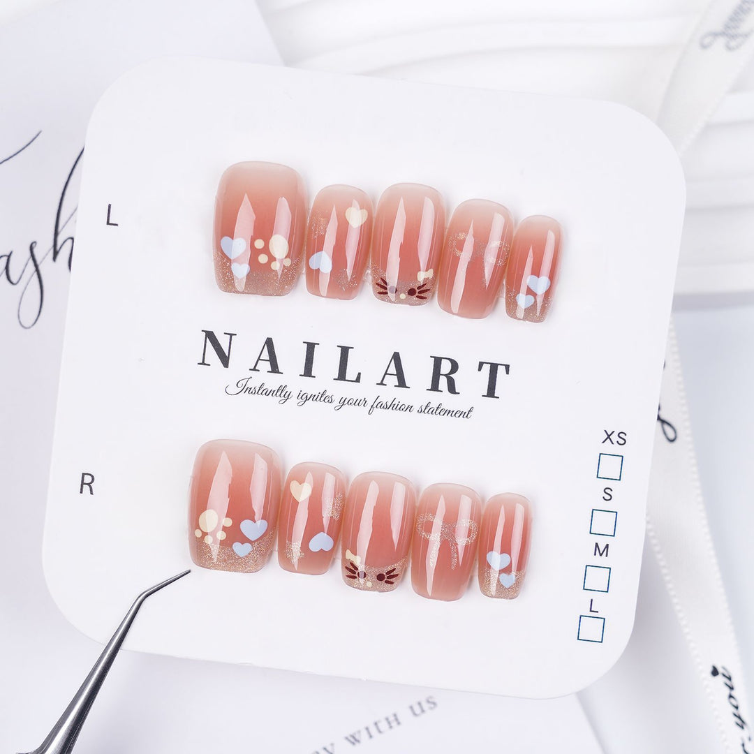 Artistic 3D Butterfly Press-On Nail Set Kalsten