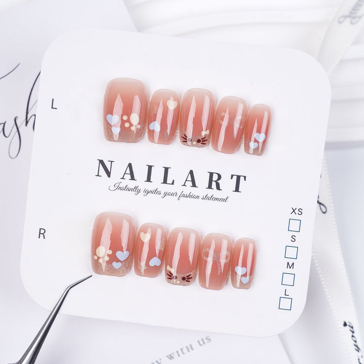 Artistic 3D Butterfly Press-On Nail Set Kalsten