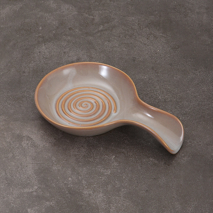 Artistic Spiral Design Serving Dish