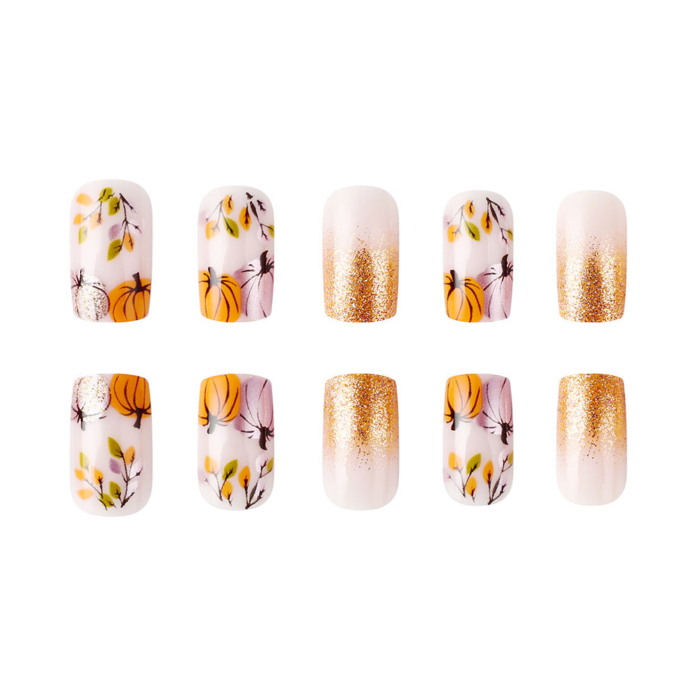Autumn-Themed Decorative Nail Art Kalsten
