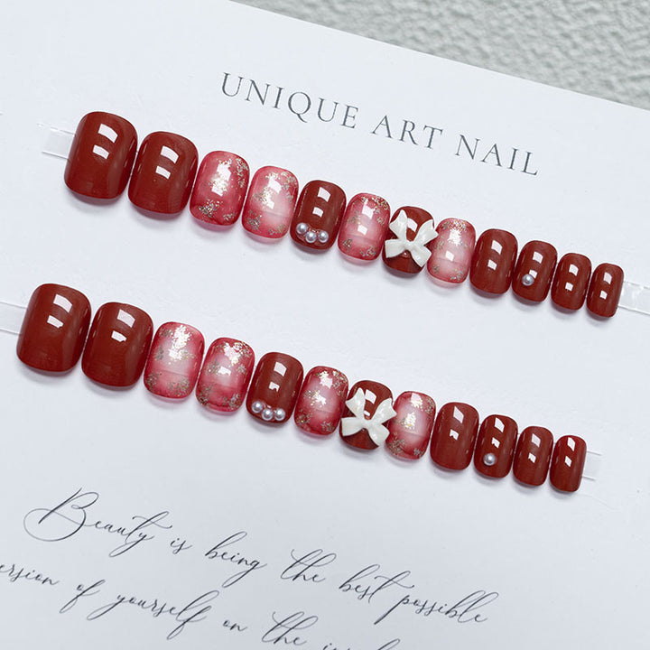 Decorative Holiday Press-On Nails