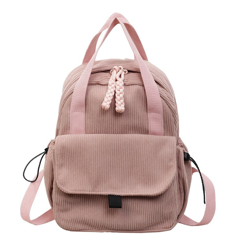 Cord-Backpack with Multiple Compartments and Reinforced Bottom Kalsten