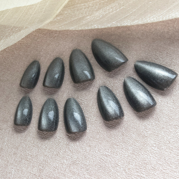 Sparkling Metallic Press-On Nails Kalsten