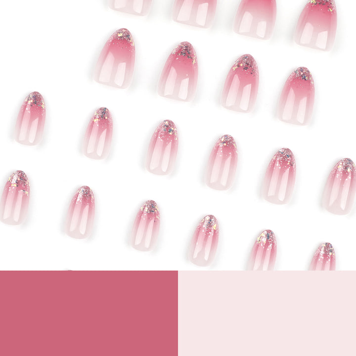 Glittering nail art with ombre effect Kalsten