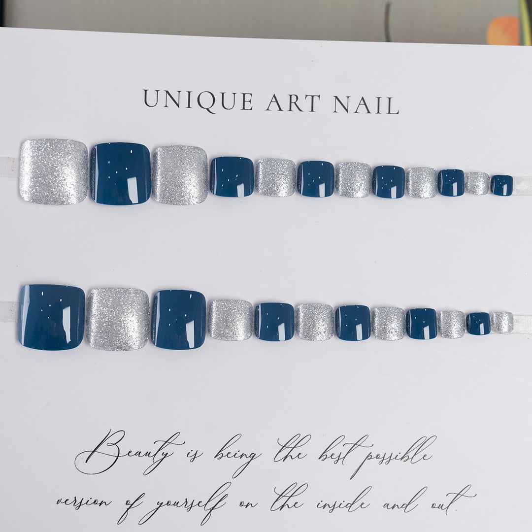 Sparkling Glitter Pedicure