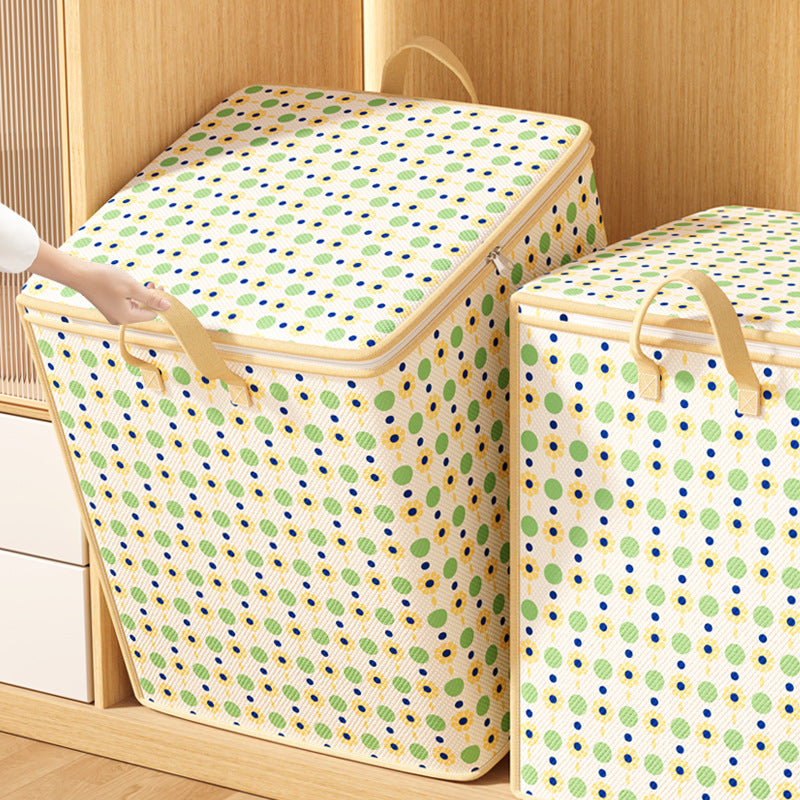 Premium Herringbone Pattern Storage Basket Kalsten