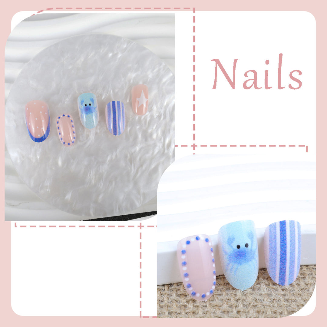 Art nail set with unique maritime motifs Kalsten
