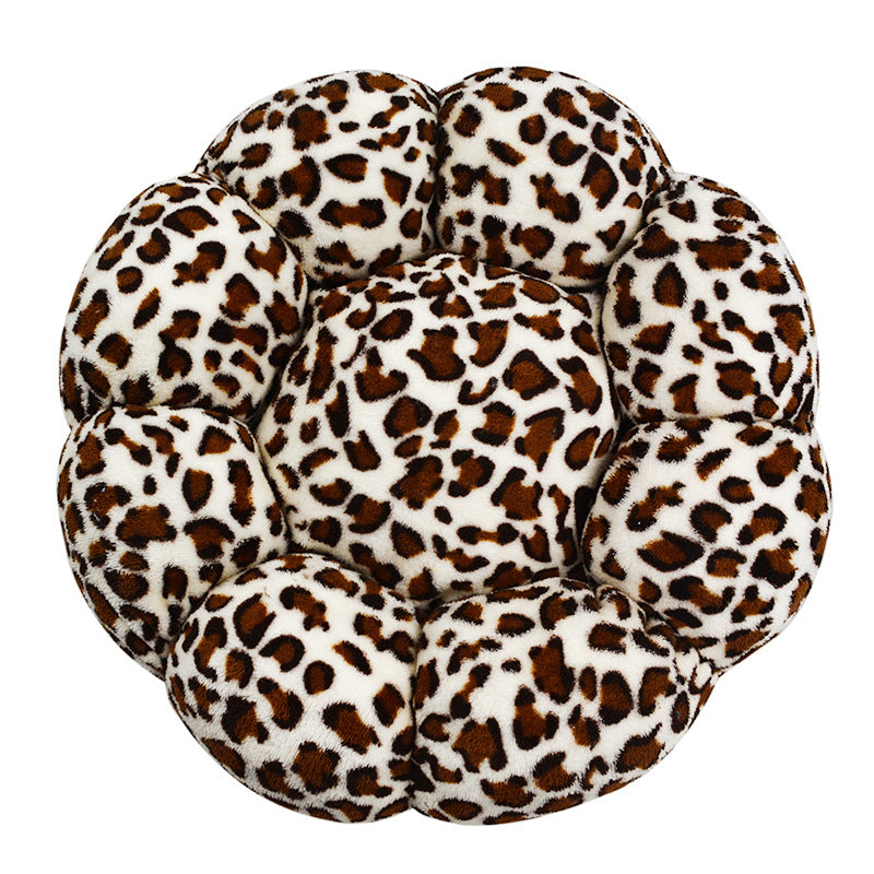 Cozy Round Plush Dog Bed