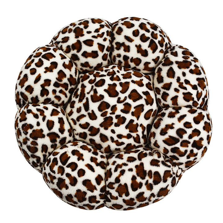 Cozy Round Plush Dog Bed