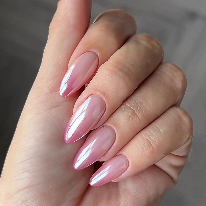 Stylish artificial nail set with shimmering effect Kalsten