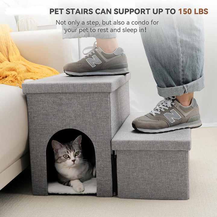 Multi-Level Pet Step Stool with Hideaway Kalsten