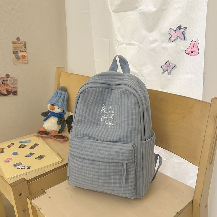 Casual Checked Patterned Backpack Kalsten