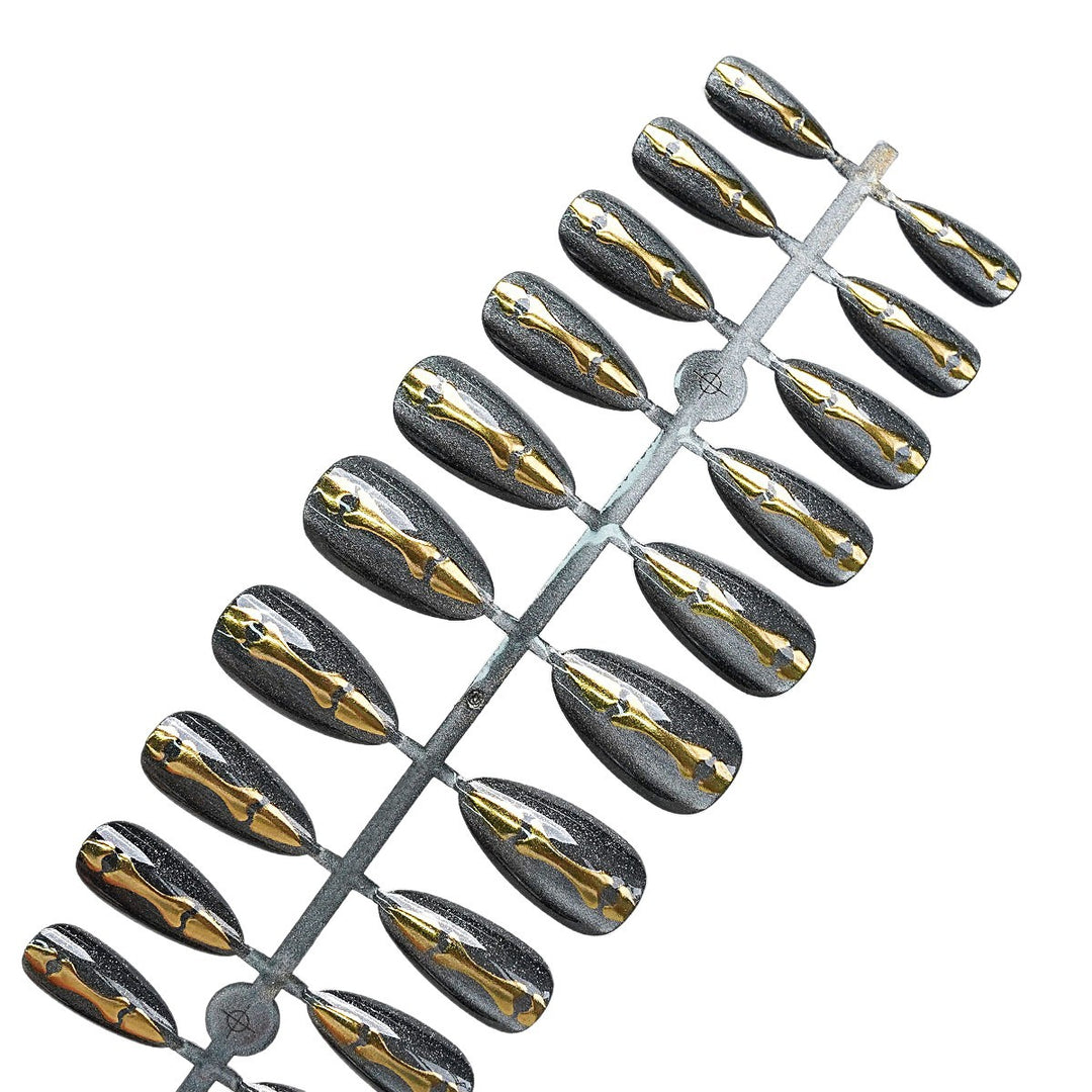 Metallic Decorative Press-On Nail Tips Kalsten