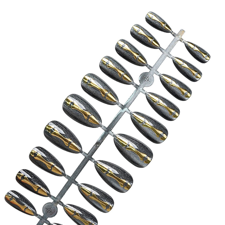 Metallic Decorative Press-On Nail Tips Kalsten