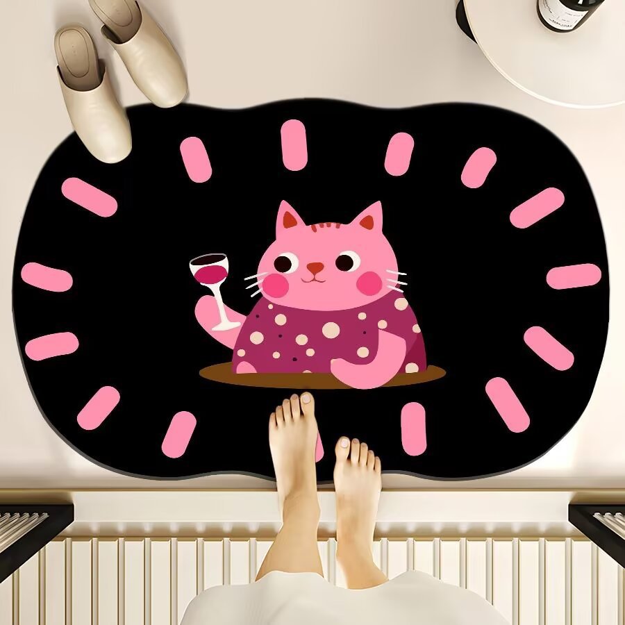 Cute Cartoon Bear Bath Mat Kalsten