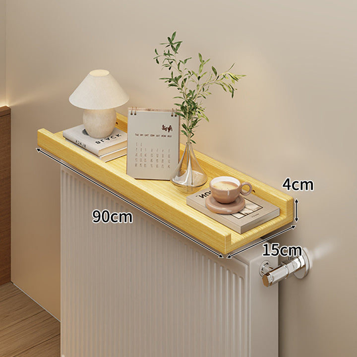 Long Slim Radiator Top Shelf Tray with Raised Edge and Heat‑Resistant Surface