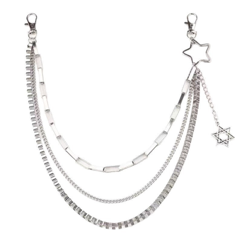 Fashionable chain accessory with star pendant Kalsten