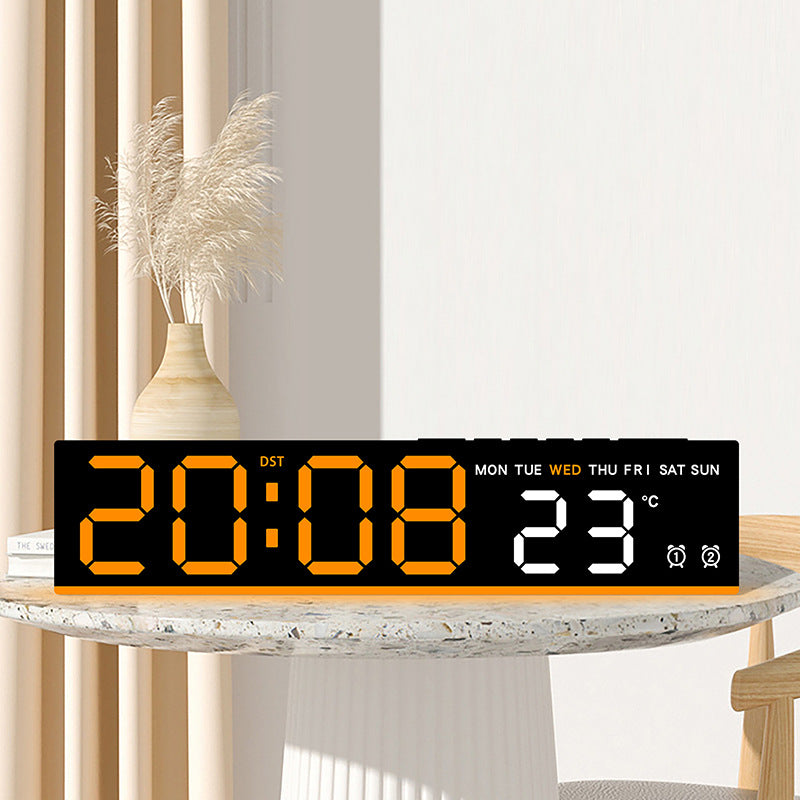 Digital clock with large LED display and temperature display Kalsten