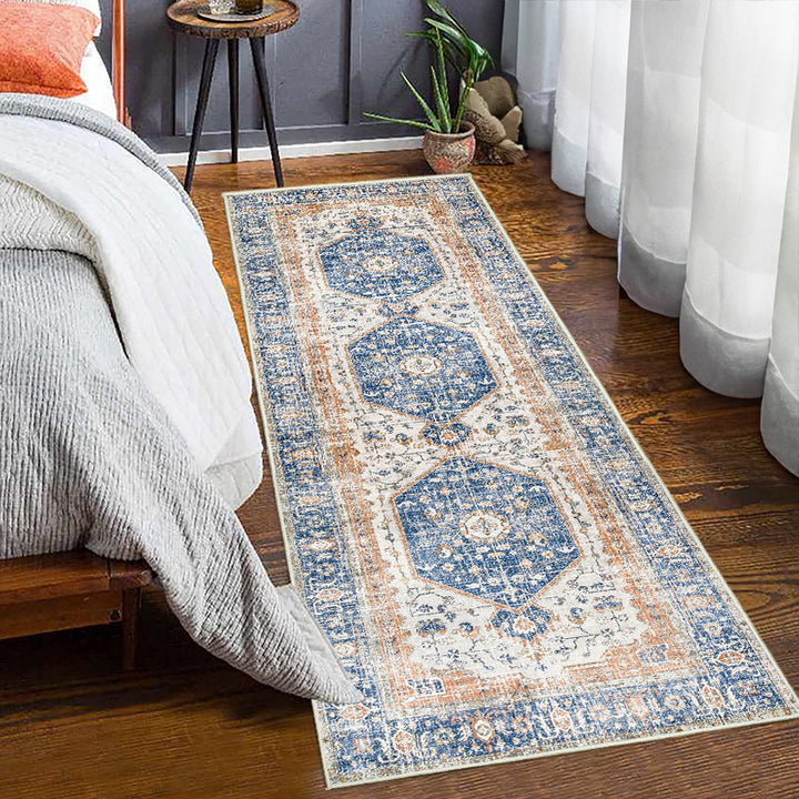 Vintage-Inspired Floral Pattern Runner Rug Kalsten