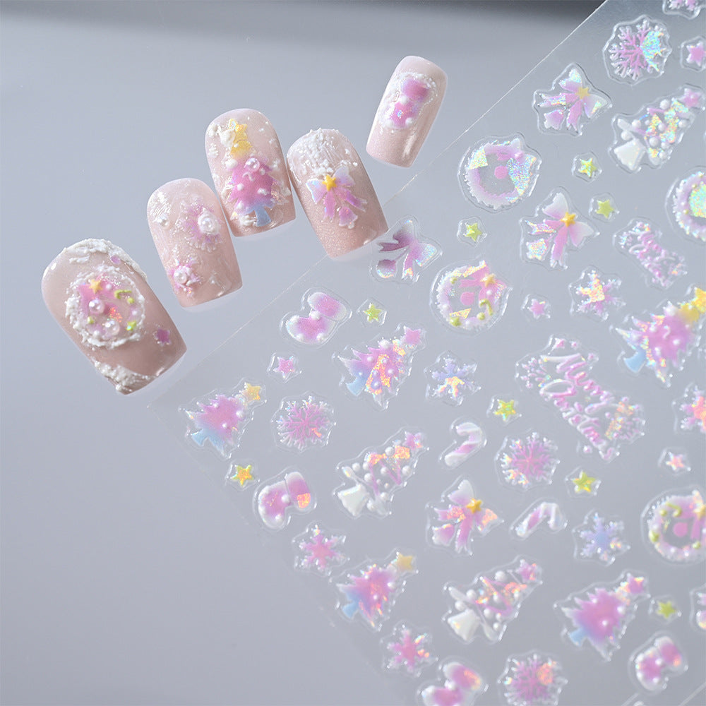 Floral Nail Art 3D Stickers