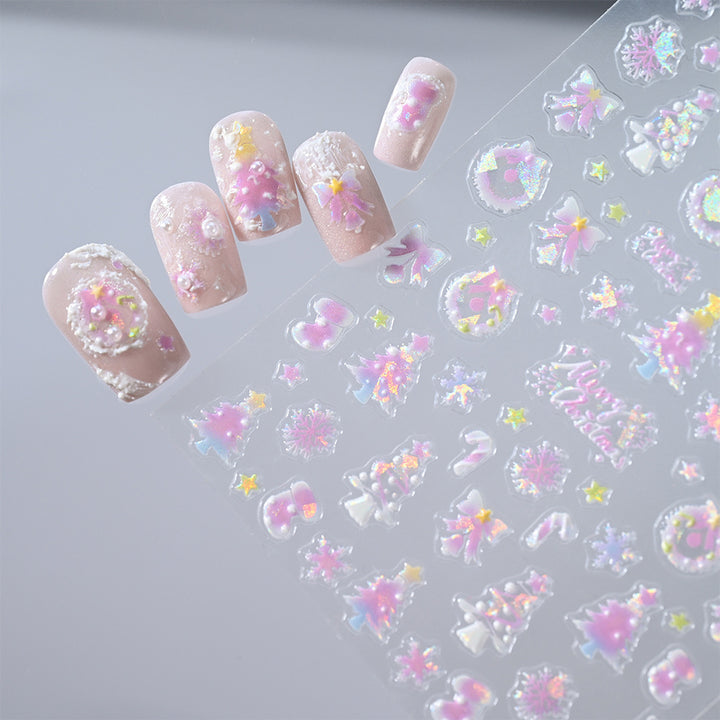 Floral Nail Art 3D Stickers