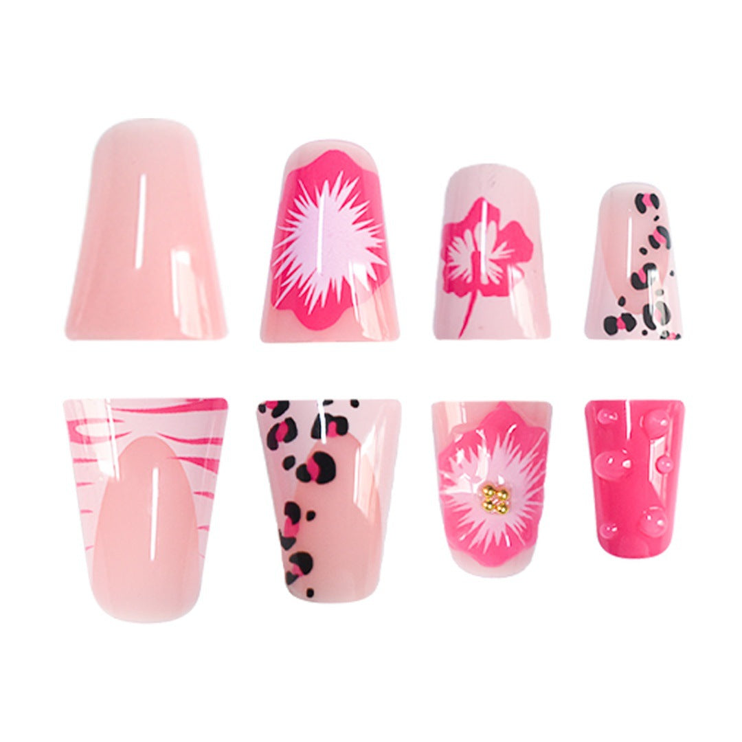 Decorative Floral Pattern Press-On Nails Kalsten